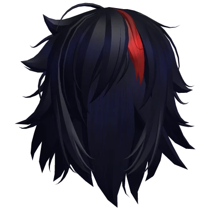 Blue & Red Sleepy Messy Snake Hair