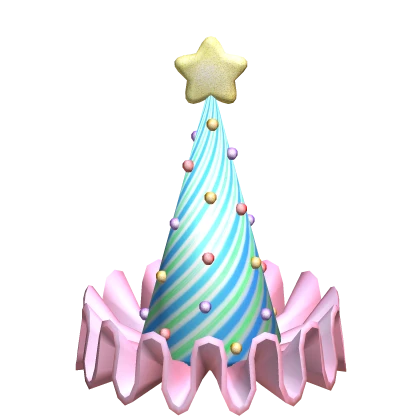 Candy Star Clown Hat Pastel