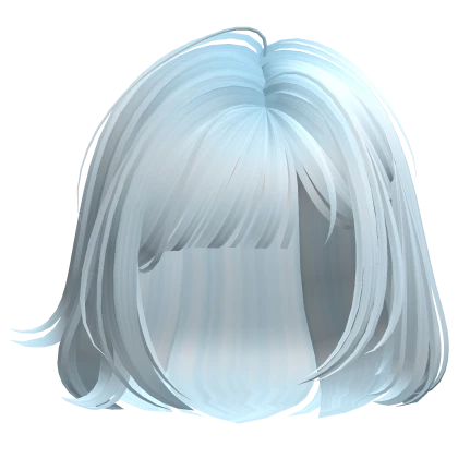 Short Messy Anime Bob w/ Bangs (Light Blue)