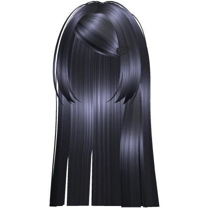 🖤 long protagonist swept scene hair blue black