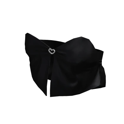 Heart Dazzling Y2K Gyaru Black Top