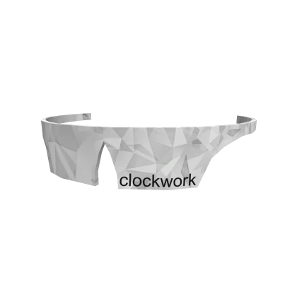 White Sparkle Time Clockwork Shades