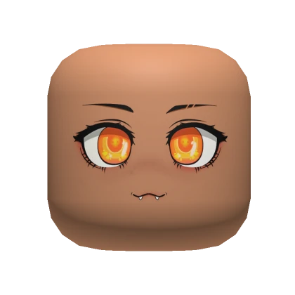 🧛Orange Anime Vampire Face - Nougat Skin Tone