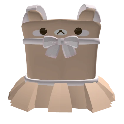 ♡ Kawaii Brown Bear Dress With Bow