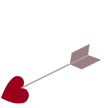 Valentines Shot by Cupid's Arrow [Front