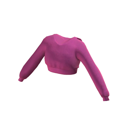 🔵 Blueberry Knit Sweatshirt Pink