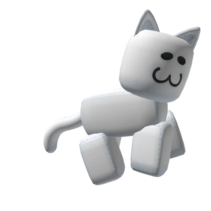 Classic Cat Plush - White (Right)