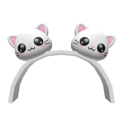 Cat Headband White