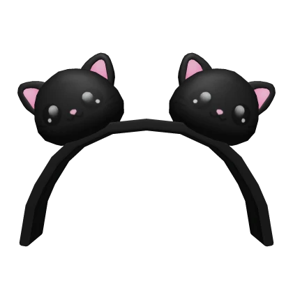 Cat Headband Black