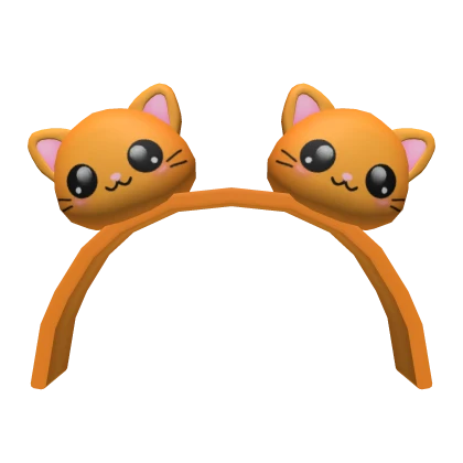 Cat Headband Orange