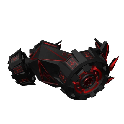 Dark Red Cyber Gas Mask A1