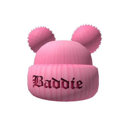 Baddie Pink Pom Pom Hat