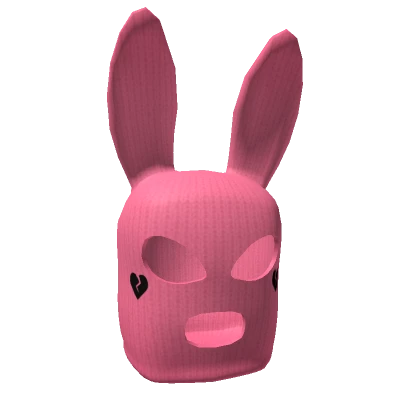 Pink Bunny Ski Mask