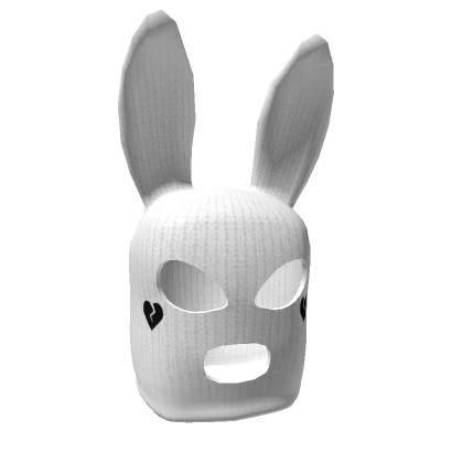 White Bunny Ski Mask