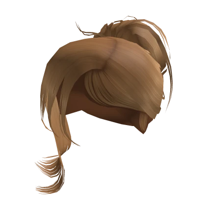 Side Bangs W/ Bun [Blonde]