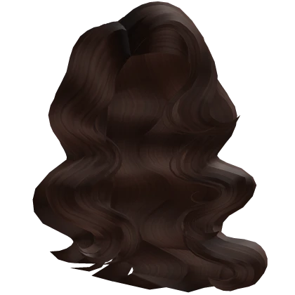 60s blow out wavy brown hair 