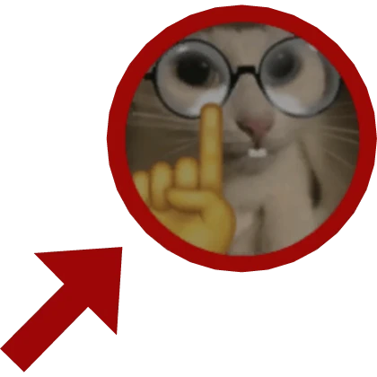 🤓 nerd meme circle arrow red pointing