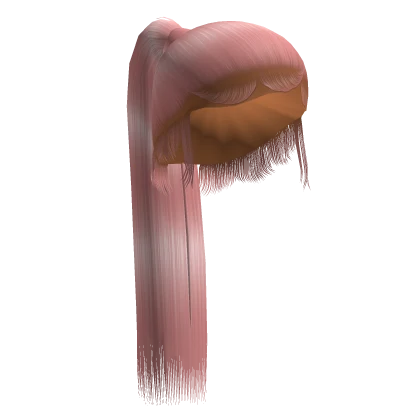 ☆ | Baby Pink Sleek Ponytail w/ Edges