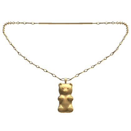 3.0 Gold Gummy Bear Necklace