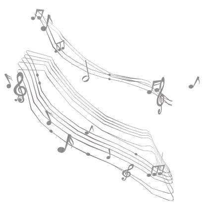 White Music Notes On Waist 1.0