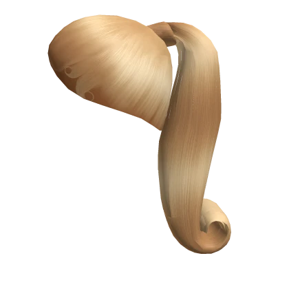 Ponytail with flipped ends