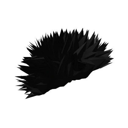 Black Spikey Porcupine Hairstyle