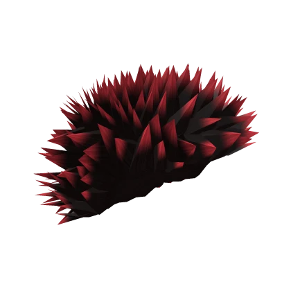 Red Spikey Porcupine Hairstyle