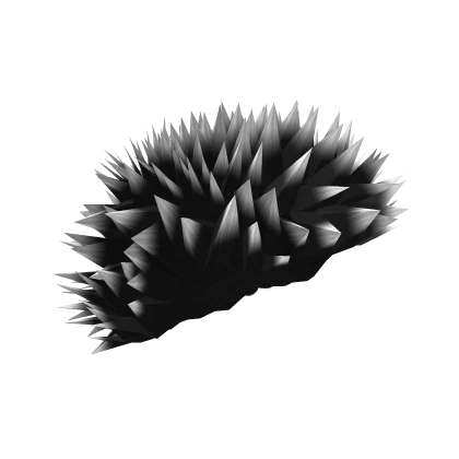 White Spikey Porcupine Hairstyle