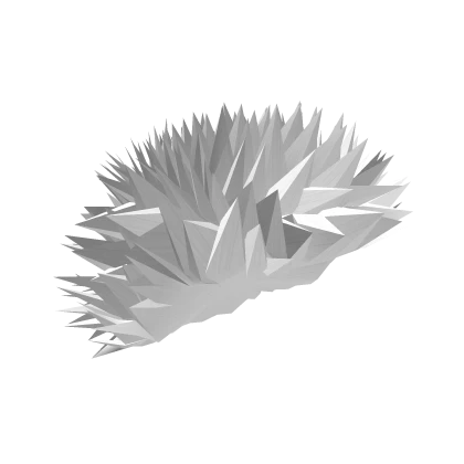 White Spikey Porcupine Hairstyle