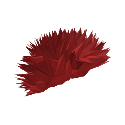 Red Spikey Porcupine Hairstyle