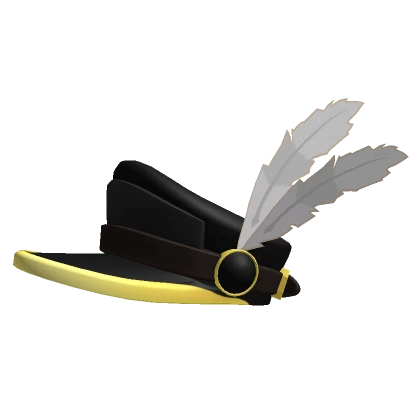 Black and Gold Captain Hat