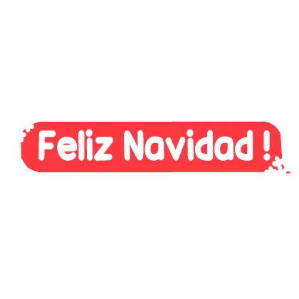 feliz navidad ! CHRISTMAS TEXT in RED and WHITE
