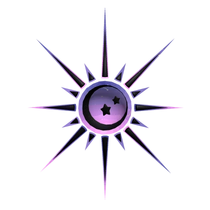 Cute Star Moon Halo (Purple Dark)