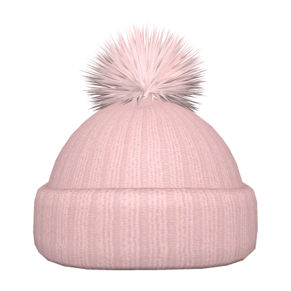 Cute Winter Beanie Hat Pink