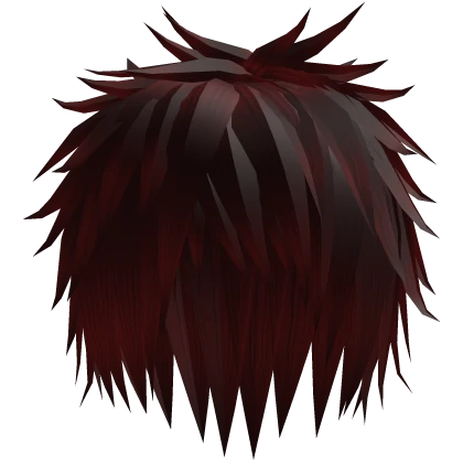 spiky vkei emo scene hair in dark red