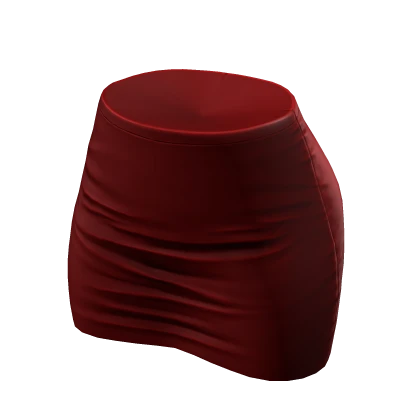 Skirt Red Tight High Waisted Mini Chibi Chic Y2K