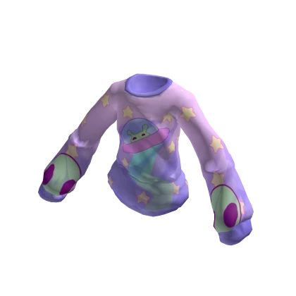 Pastel goth decora Alien space stars cutecore