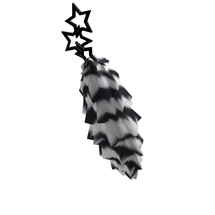 black and white racoon scene tail waist