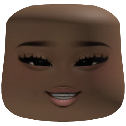 Smiling cute braces makeup