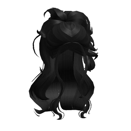 Royal Fairy Flowy Ponytail in Black