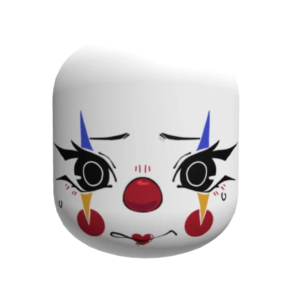 Cute Clown Girl Face