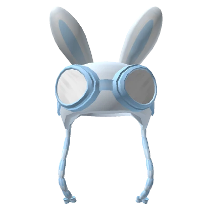 Cute  Bunny Hat w/ Goggles (Blue)