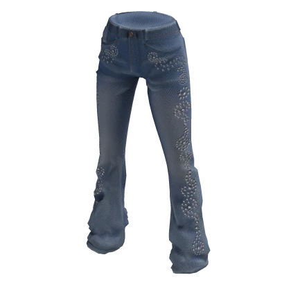 Light Blue Flared Y2k Jeans