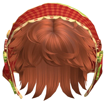 Igari Red Bonnet W/ Messy Ginger Boy Hair