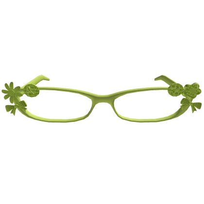 igari green clover glasses mori kei harajuku retro