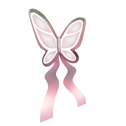 Pink Butterfly Ribbon