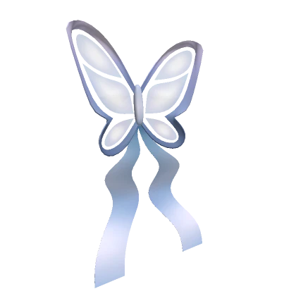 Blue Butterfly Ribbon