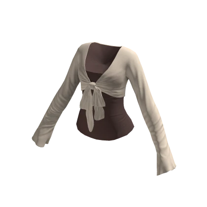 Tie Front Crop Cardigan