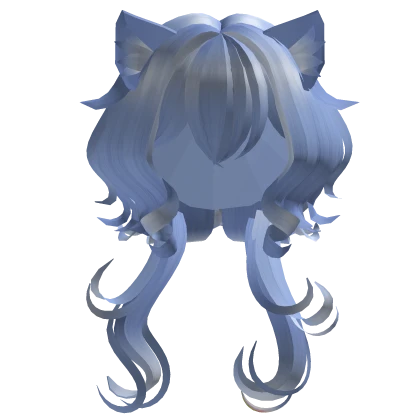 Anime Kitten Cut(blue & white)