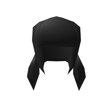 🖤Renegade robot maid black low poly hair